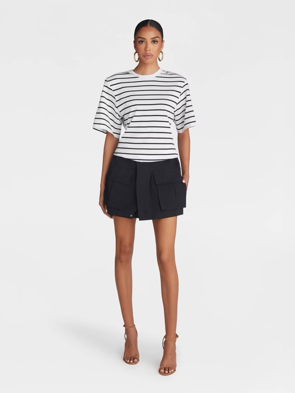 KBB by KAHLANA Women’s The Duvet Cargo Skort Black Size XL